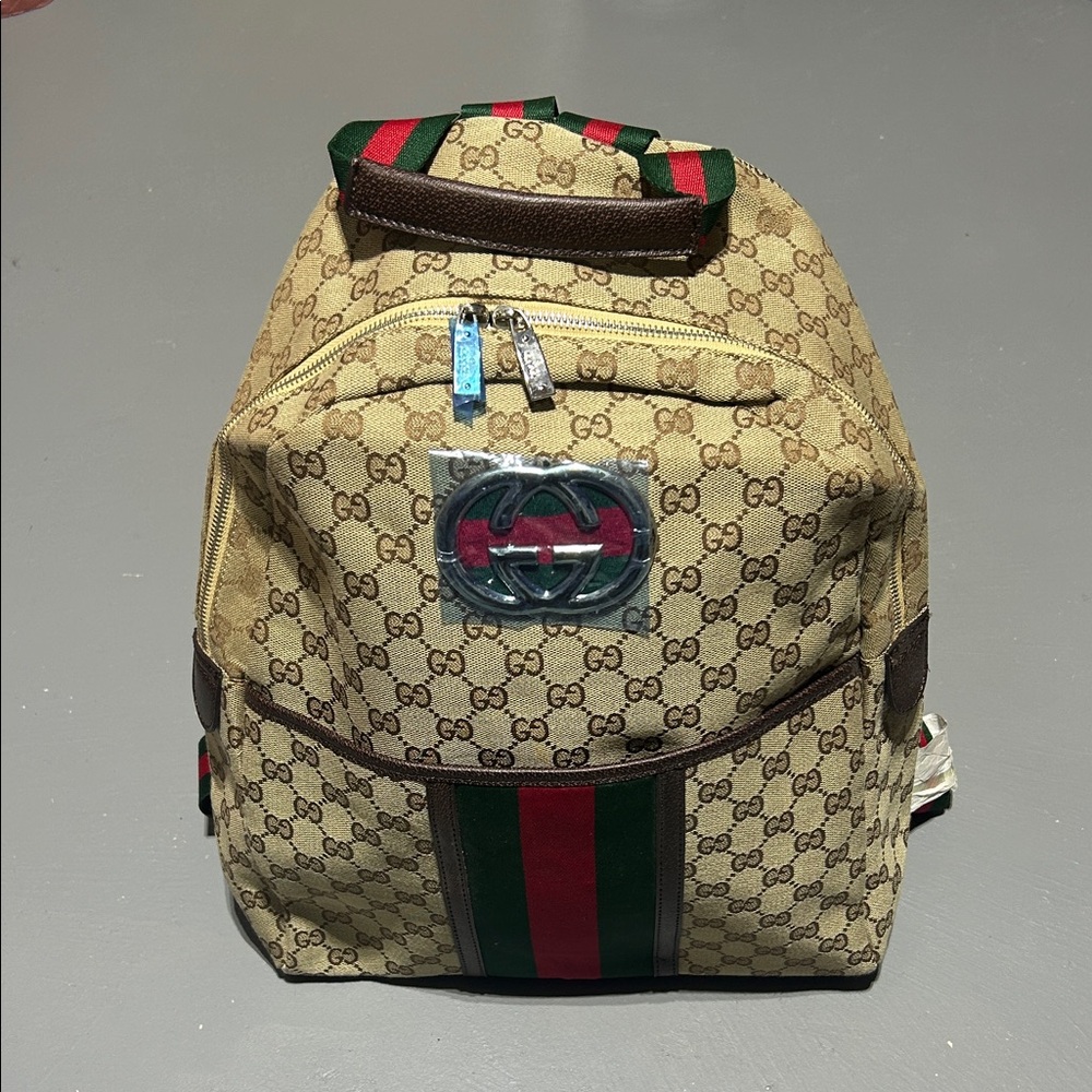 Patterned Backpack Bag - image 1
